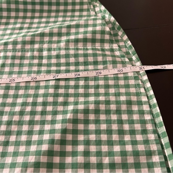 Jared Lang Button Down Shirt Green Pink Checkered Paisley Men's Size XXL Easter - Picture 9 of 9